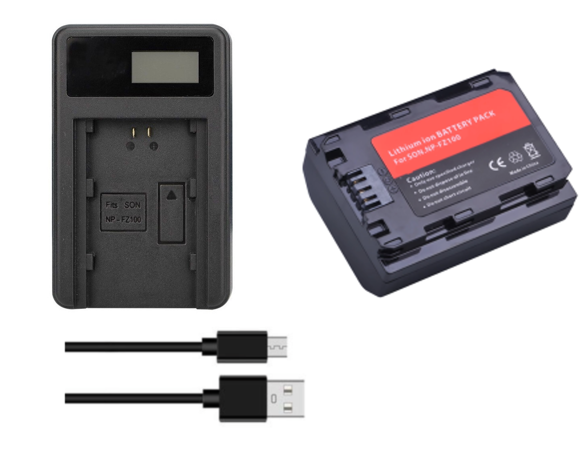 BATERÍA NP-FZ100 + CARGADOR BC-QZ1 ALTERNATIVO SONY-0