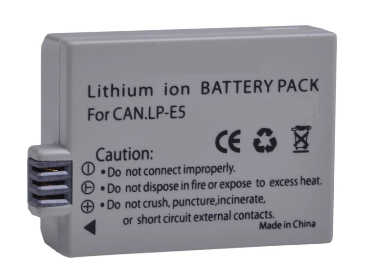 BATERÍAS LP-E5 + CARGADOR DOBLE LC-E5 ALTERNATIVO CANON-1