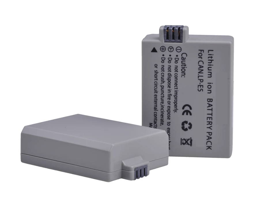 BATERÍAS LP-E5 + CARGADOR DOBLE LC-E5 ALTERNATIVO CANON-2