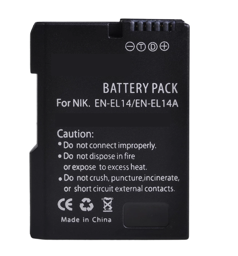 3 BATERÍAS EN-EL14 + CARGADOR DOBLE MH-24 ALTERNATIVO NIKON-1