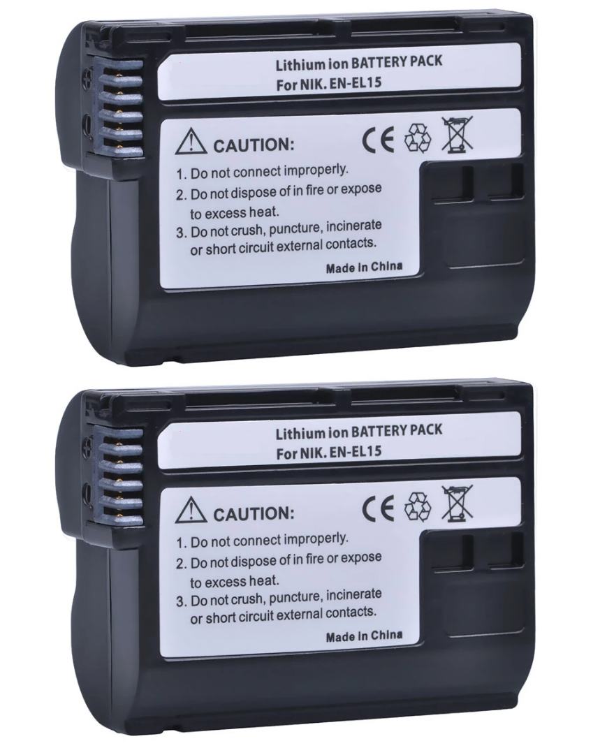 2 BATERÍAS EN-EL15 NIKON ALTERNATIVA-0