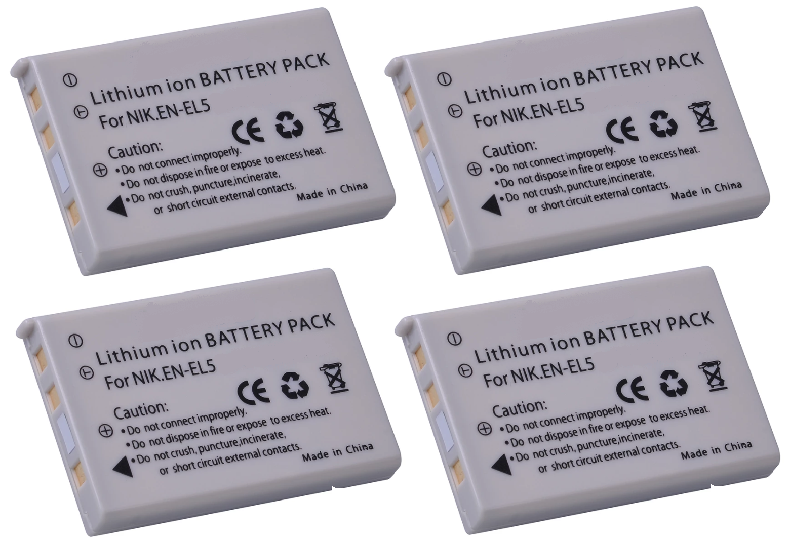 4 BATERÍAS EN-EL5 NIKON ALTERNATIVA-0