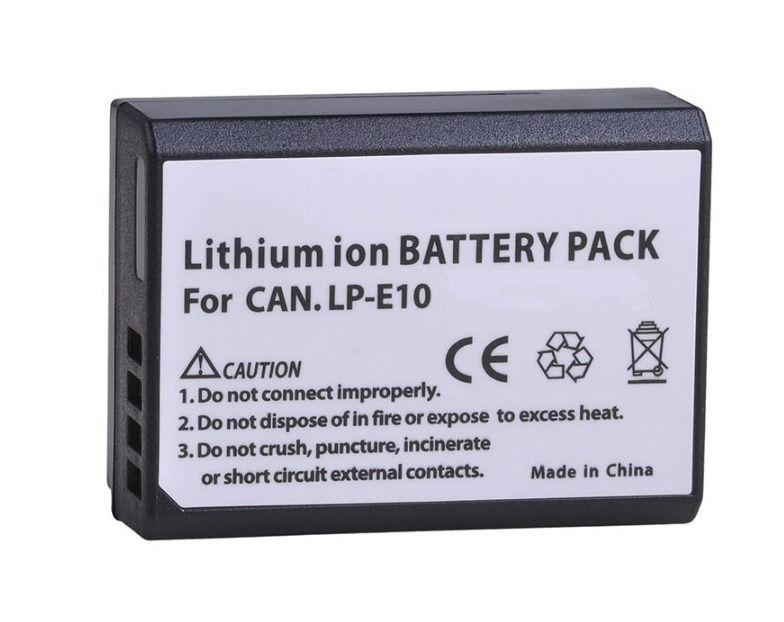 3 LP-E10 BATERÍA + CARGADOR DOBLE ALTERNATIVO CANON T3 T5 T6 T7 T100-2