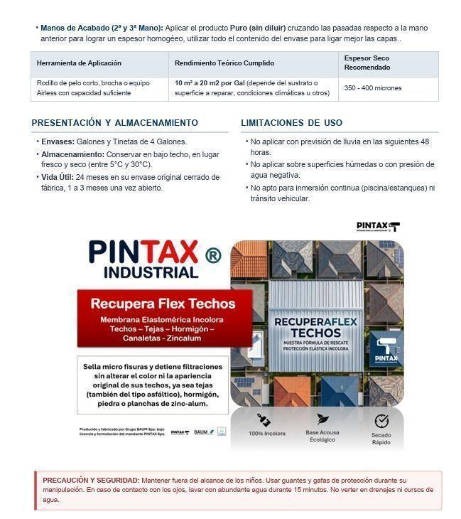 Membrana Impermeabilizante Transparente para Techos PINTAX-3