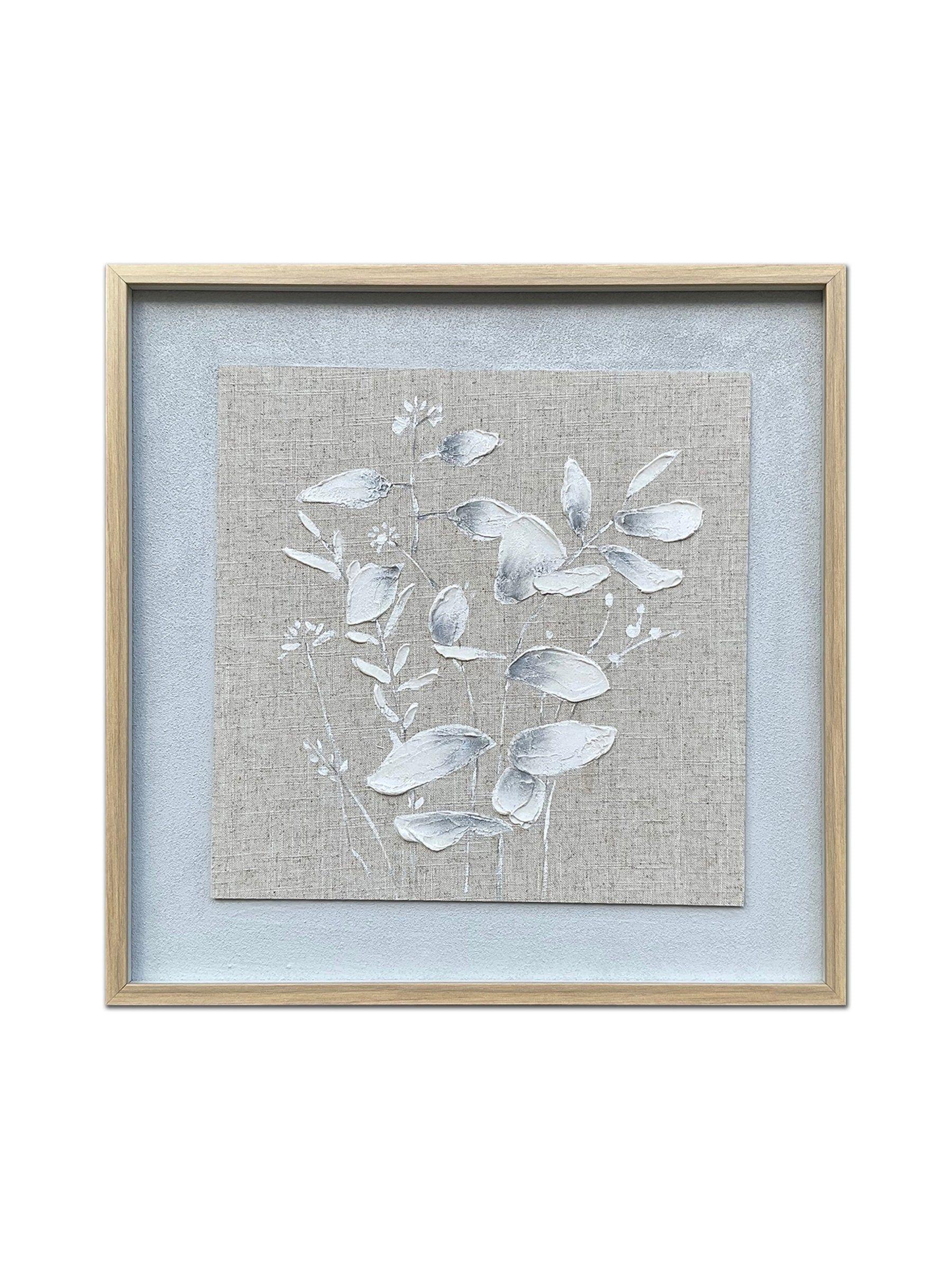 Cuadro Abstracto Pintado a Mano: Naturaleza Pura I 50x50 flor cm-0