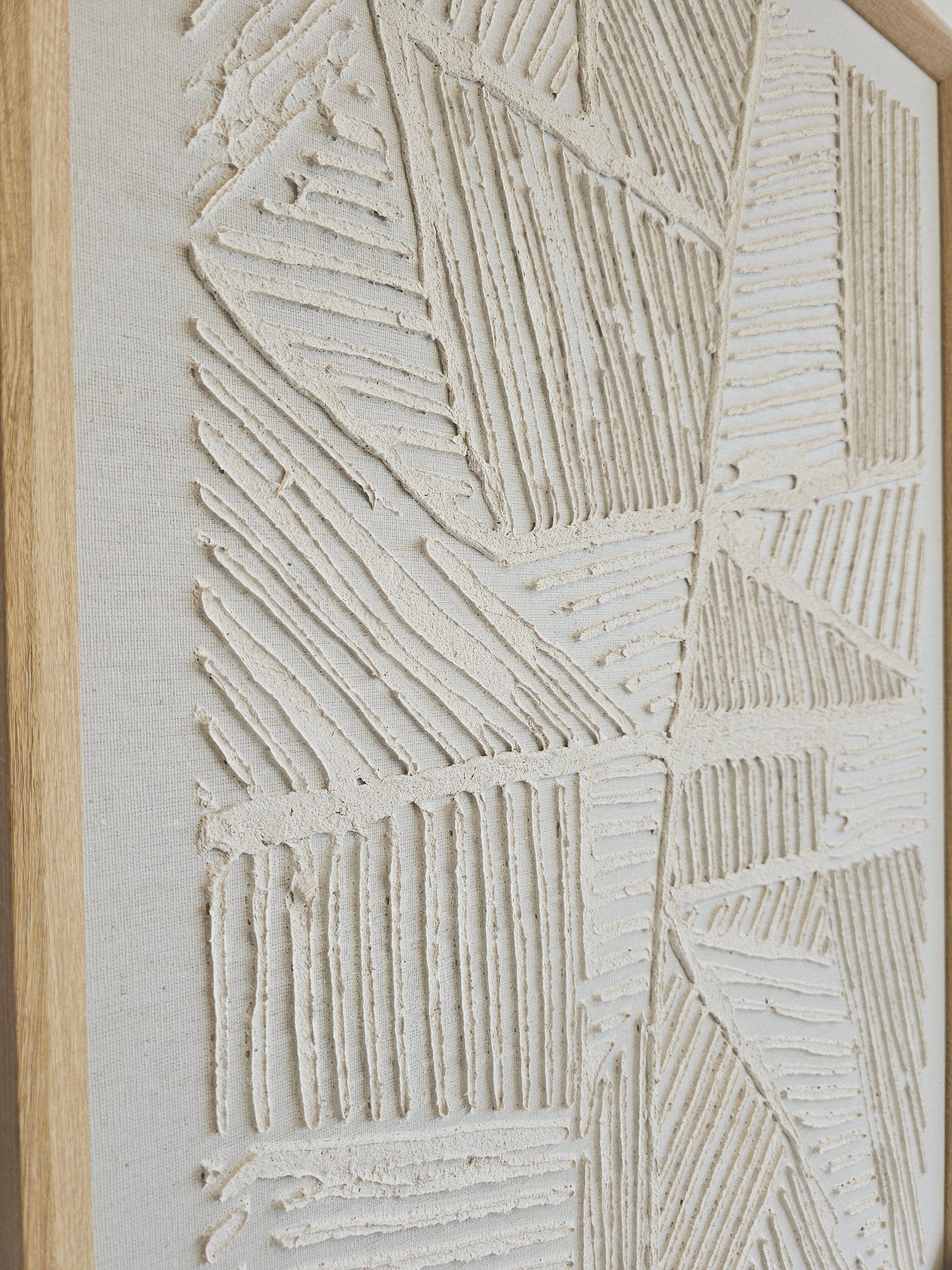 Cuadro Abstracto Pintado a Mano: Geometría Fragmentada 60x90 cm-3