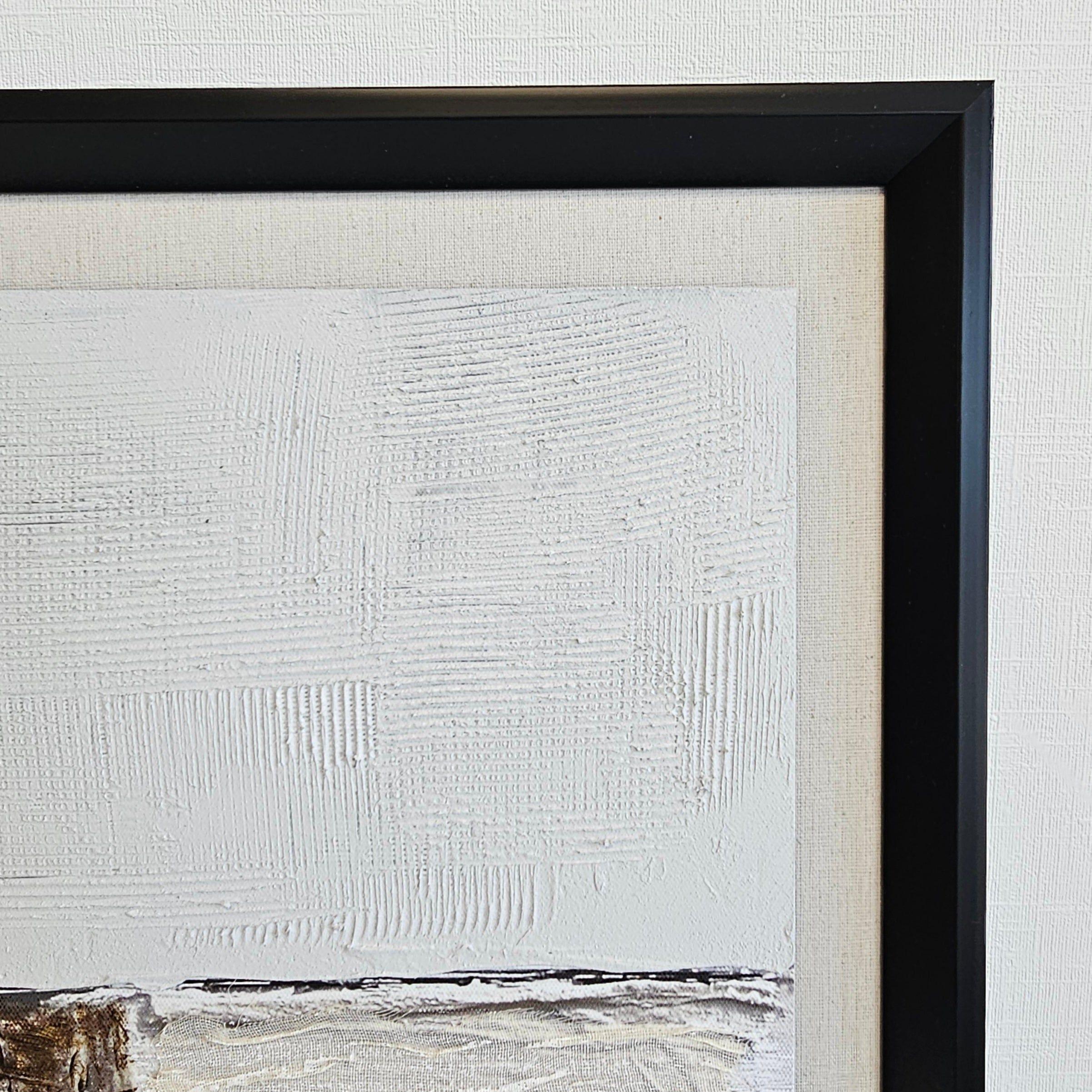Cuadro Abstracto Pintado a Mano: Corte Seccionado I 70x70 cm-2