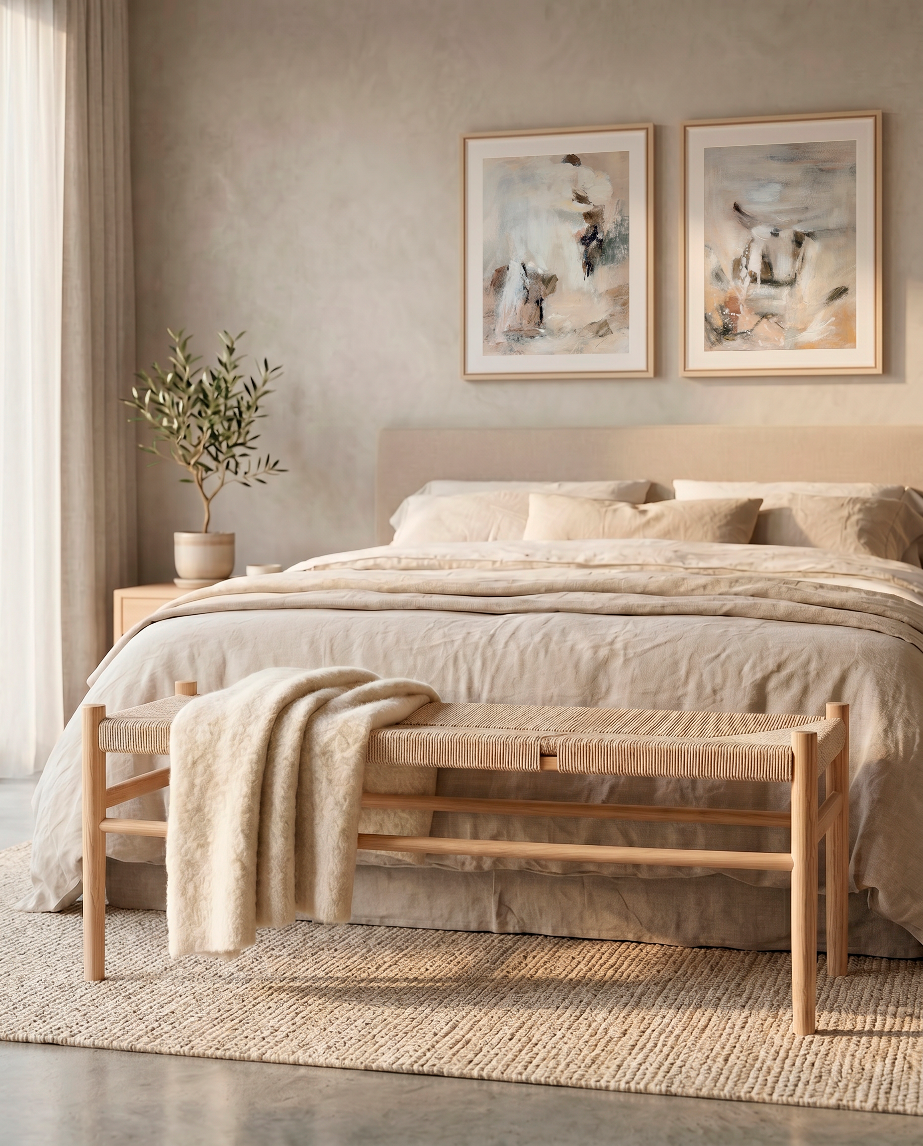 Banqueta Agustina Natural - 120 cm-3