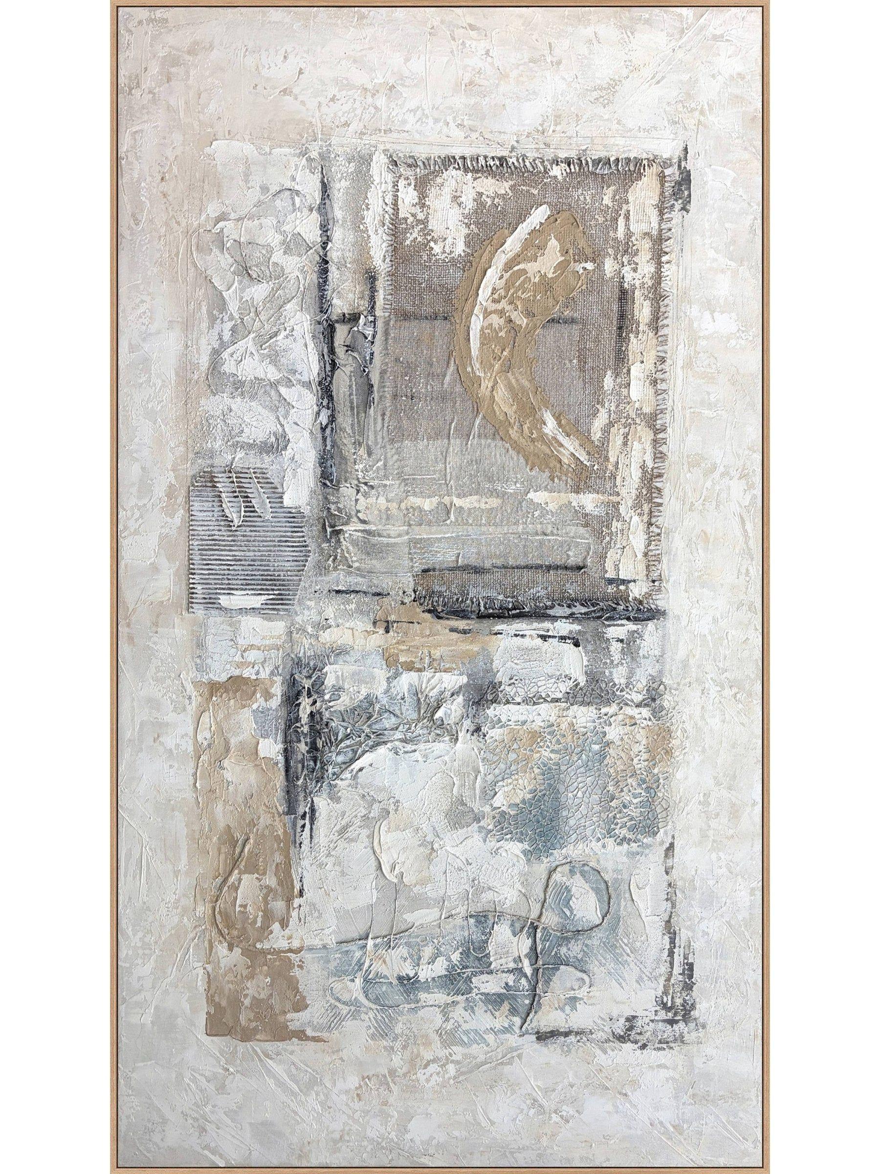 Cuadro Abstracto: Textura Ancestral I 90x160 cm-0