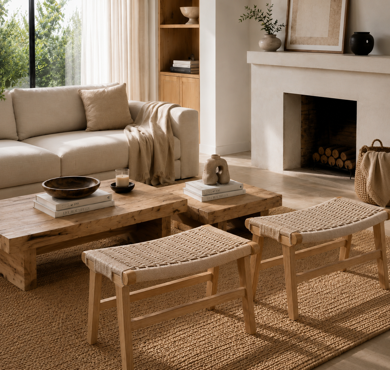 Banqueta Amelia Natural - 65 cm-2