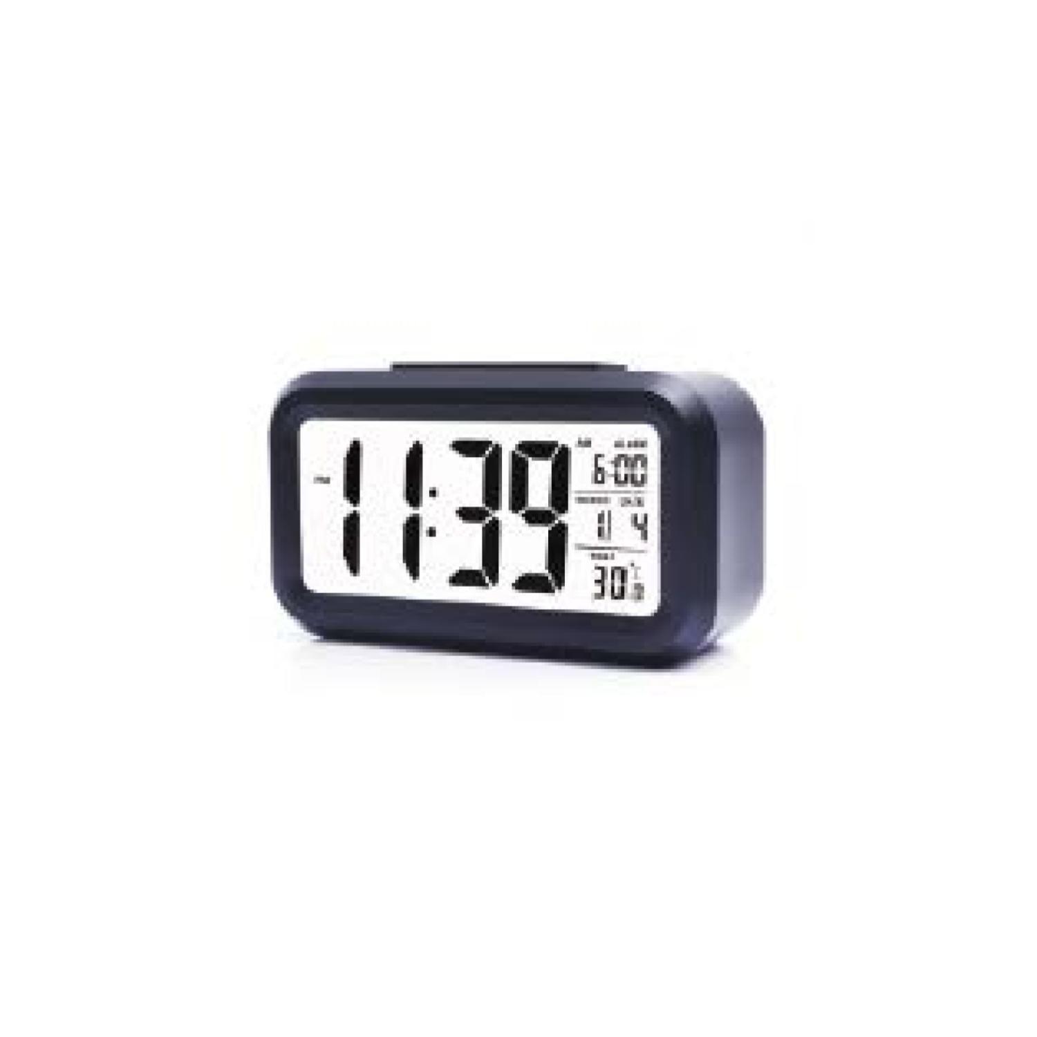 RELOJ DIGITAL PANTALLA LCD RETROILUMINADO NEGRO / K-0