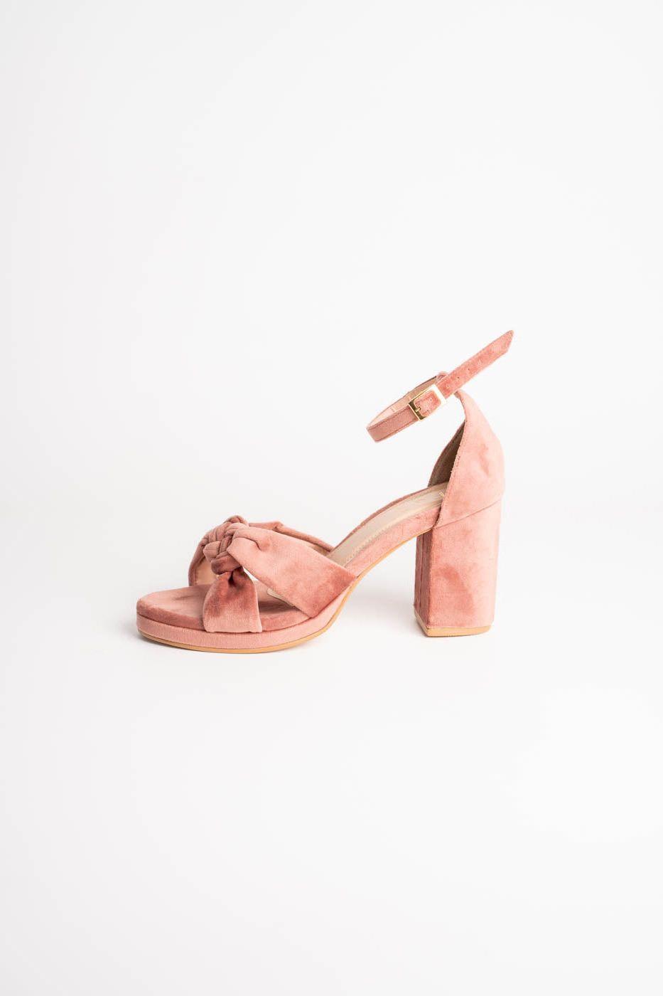 ZAPATO DE FIESTA MARIA 8CM CON 1CM PLATAFORMA TERCIOPELO-1