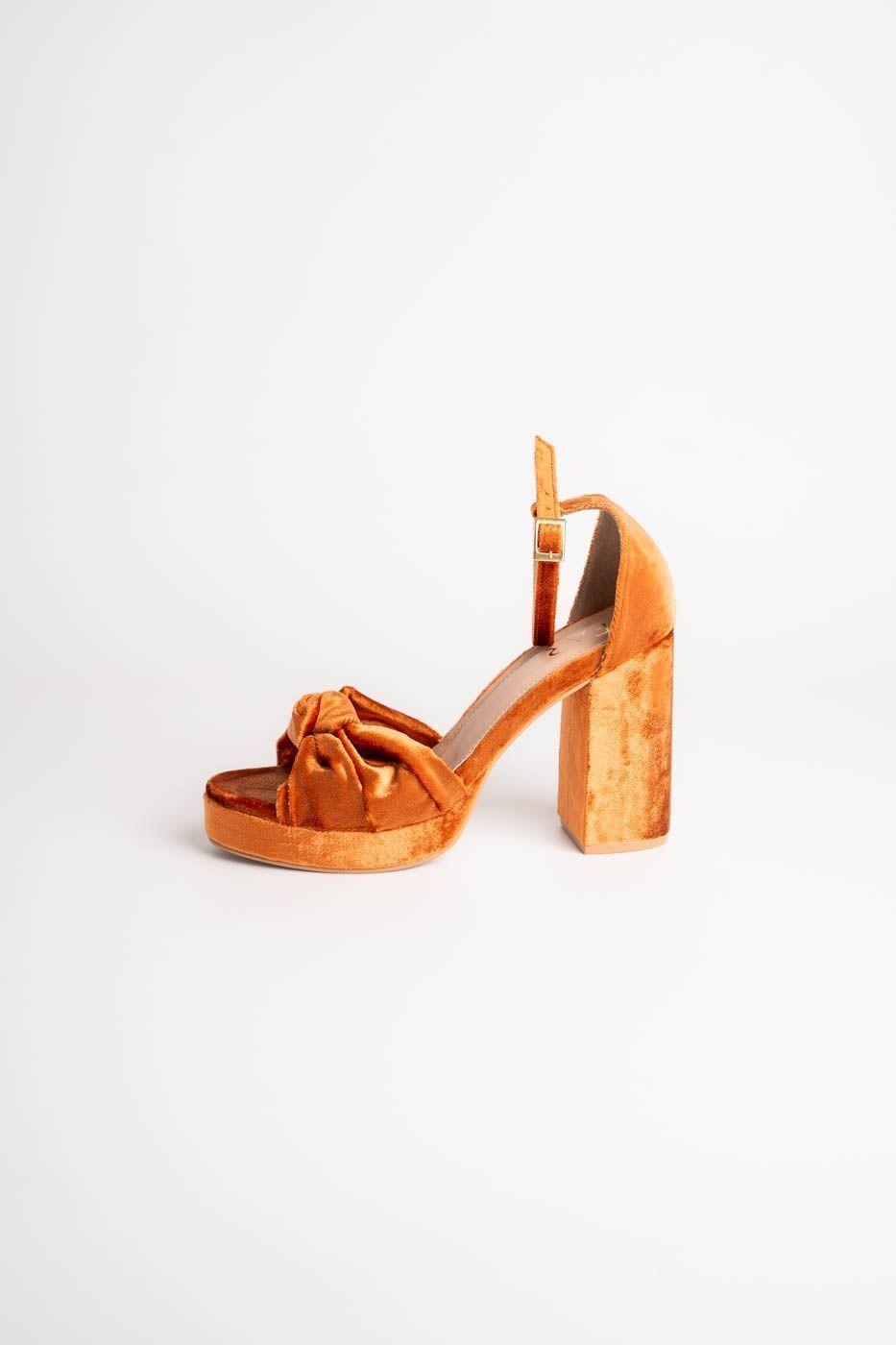 ZAPATO FIESTA ELENA PLATAFORMA TERRACOTA TERCIOPELO-1