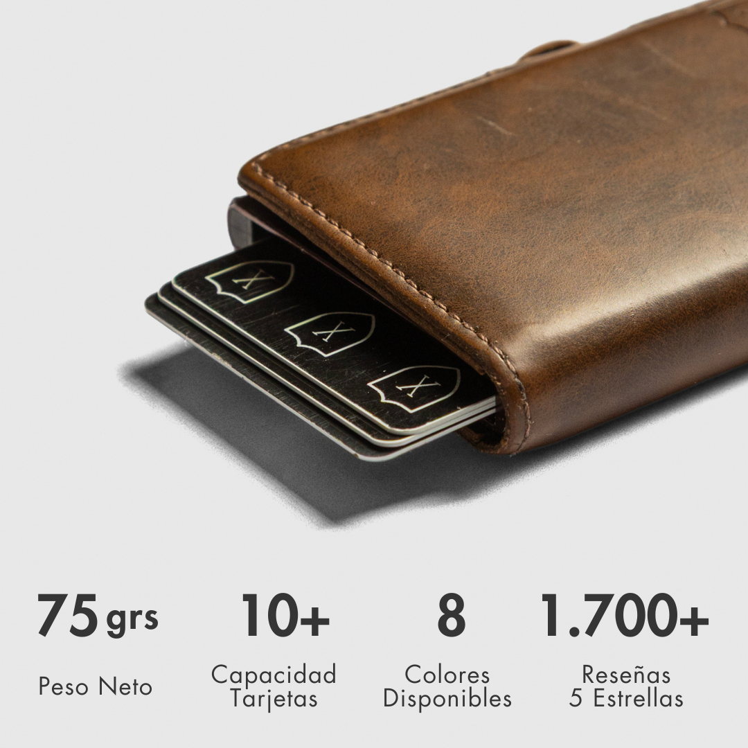 Billetera Tarjetero Gold Brown | Xclusive.-6