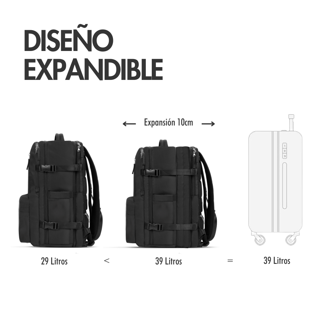 Mochila Maleta de Viaje Imperbeable Royal 29L - 39L | Xclusive-3