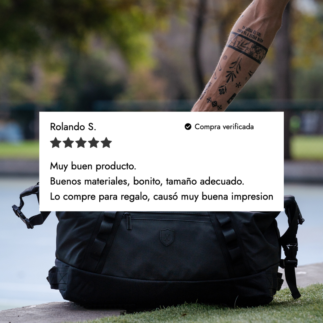 Bolso Deportivo de Lujo Impermeable 35L Negro | Xclusive-6