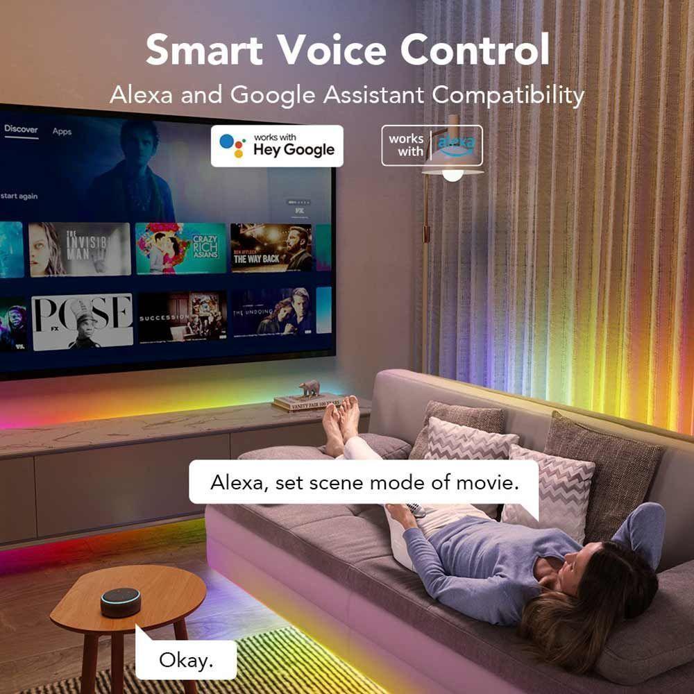 Luces LED RGBIC 5mts Wifi con Protector-3