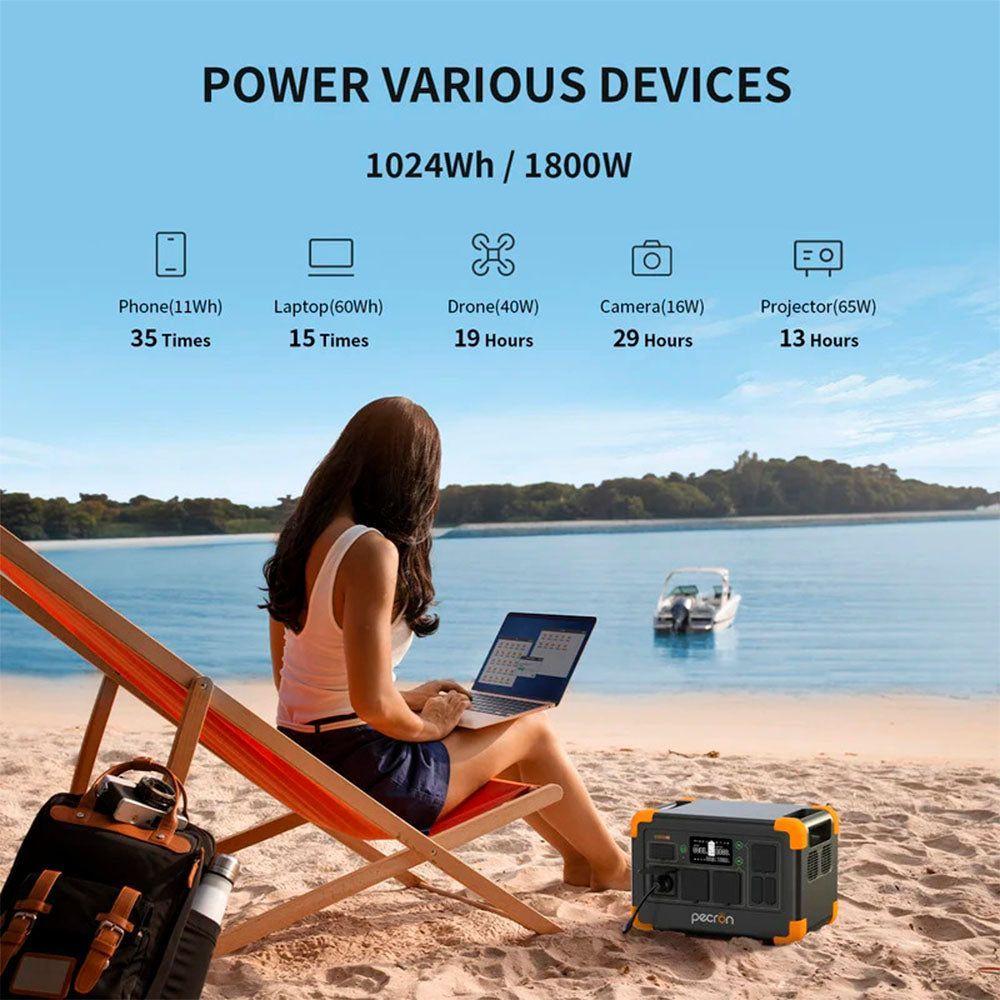 Estación de Energía Portátil E1000LFP de 1024Wh-5