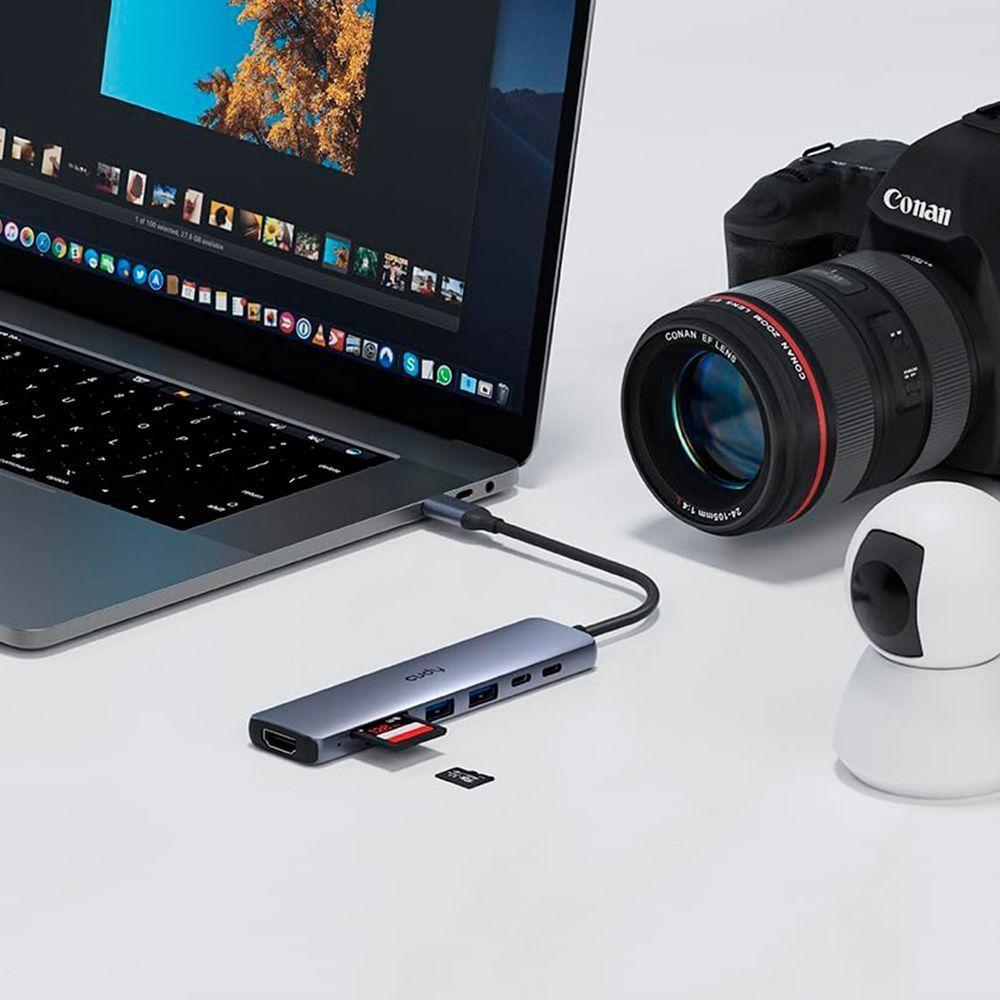 Hub USB C 7 En 1 Adaptador Multipuerto-3