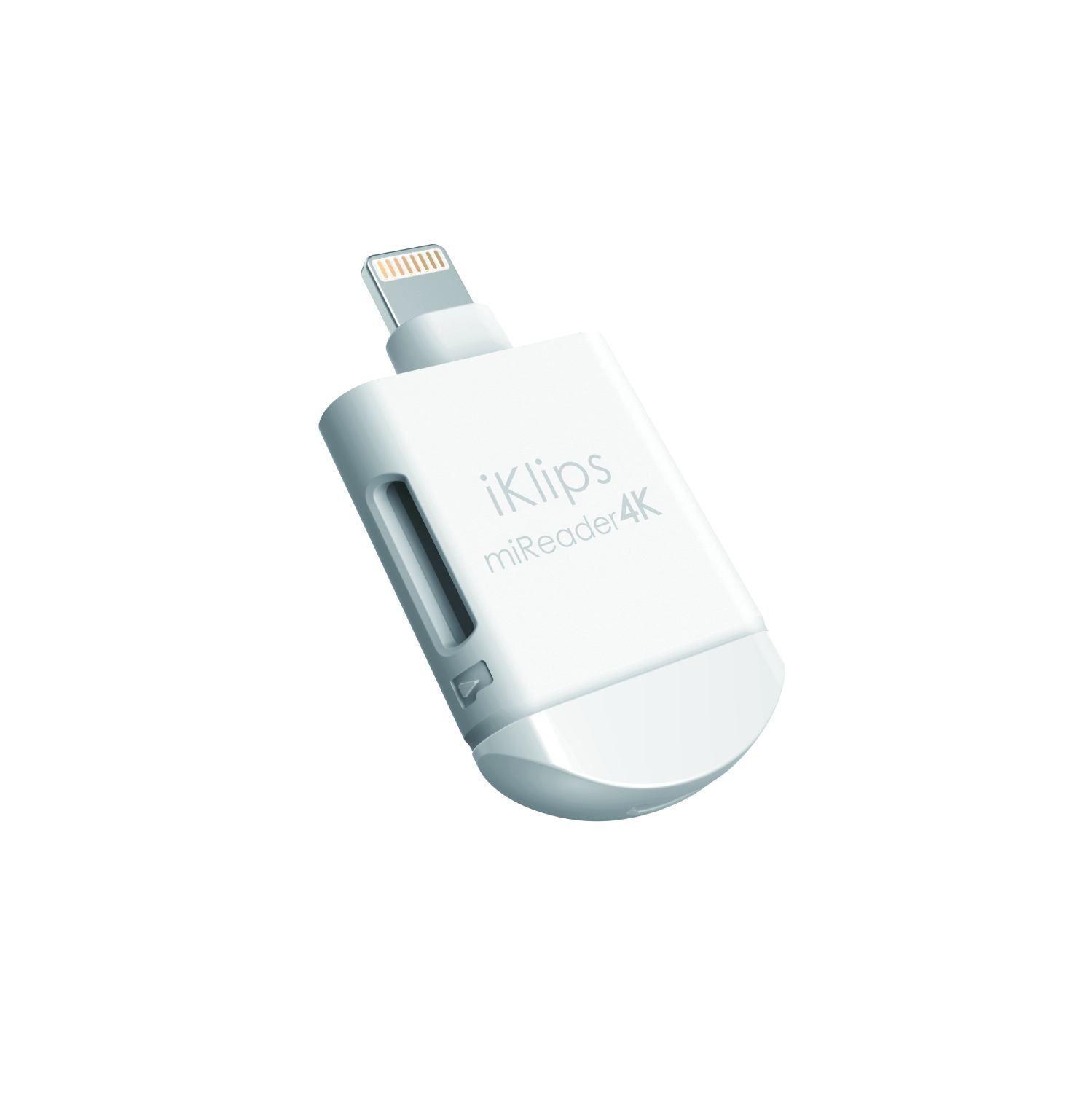 Lector Lightning a microSD 2en1 Adam Elements White-0