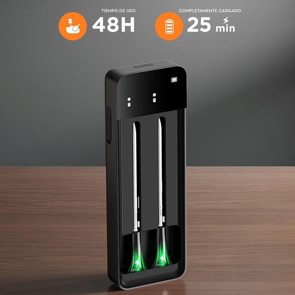 Termómetro de Carne WiFi y BT con 2 Sondas-3