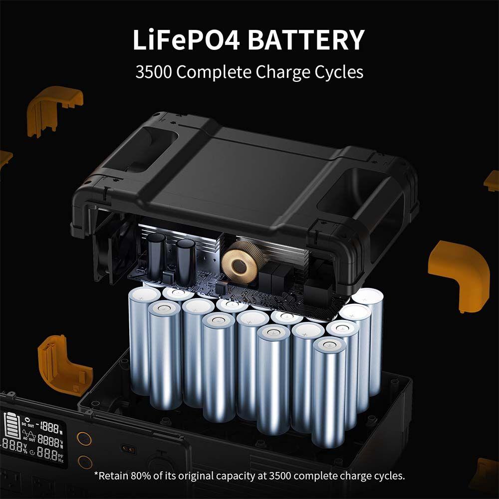 Estación de Energía Portátil E2400LFP de 2048Wh-8