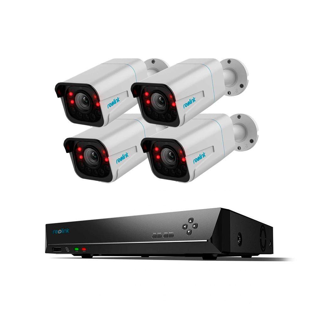 Kit Nvr Poe 8 Canales Rln8-410 + 4x Camaras Rlc-811a-0