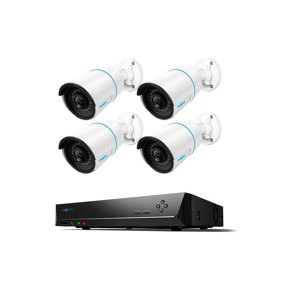 Kit Nvr Poe 8 Canales Rln8-410 + 4x Cámaras Rlc-510a-0