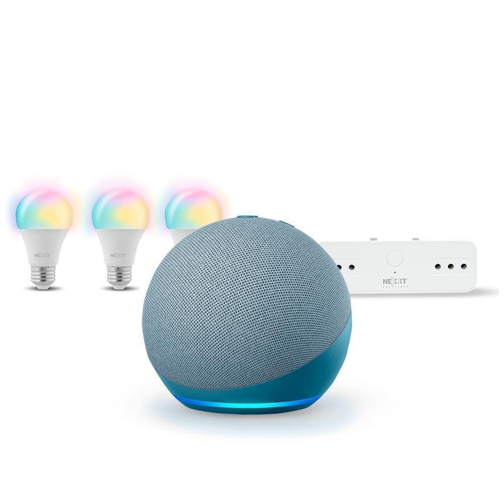 Kit Echo Dot 4 Blue Iluminación RGB-0