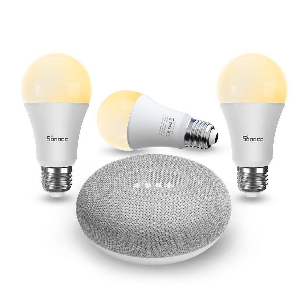 Kit Google Nest Mini 2 Gray Luz Tradicional-0