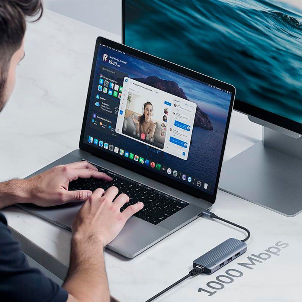 Hub USB C 6 en 1 adaptador multipuerto-3