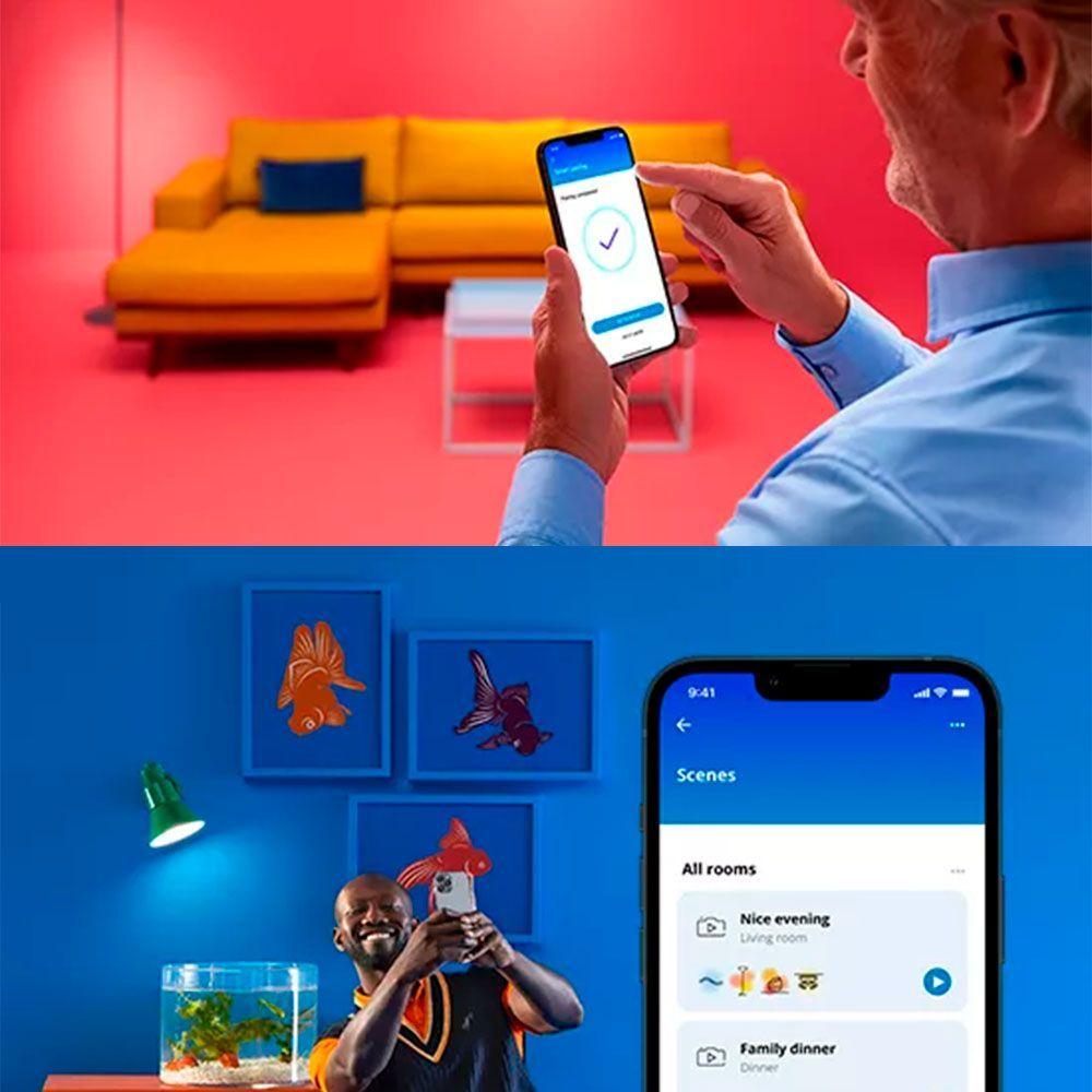 Ampolleta WiFi de filamento ámbar de 7W ST64 E27-3