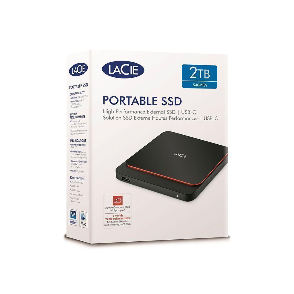 LaCie SSD 2TB Ext USB 3.0/USB-C para MAC/Windows-3