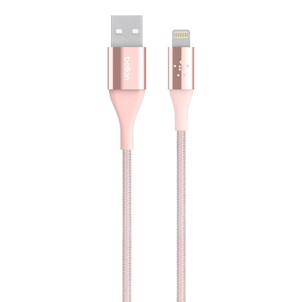 Cable Duratek Lightning USB 1.2 Mt. Rosado-0