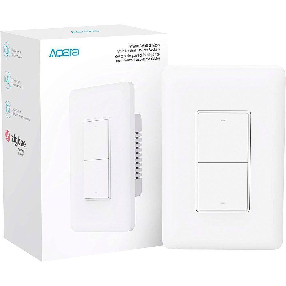 AQARA Interruptor de pared - Balancín doble neutro-0