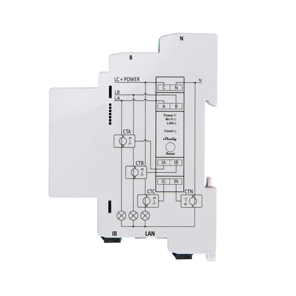 Medidor inteligente de energía Pro 3 EM-1