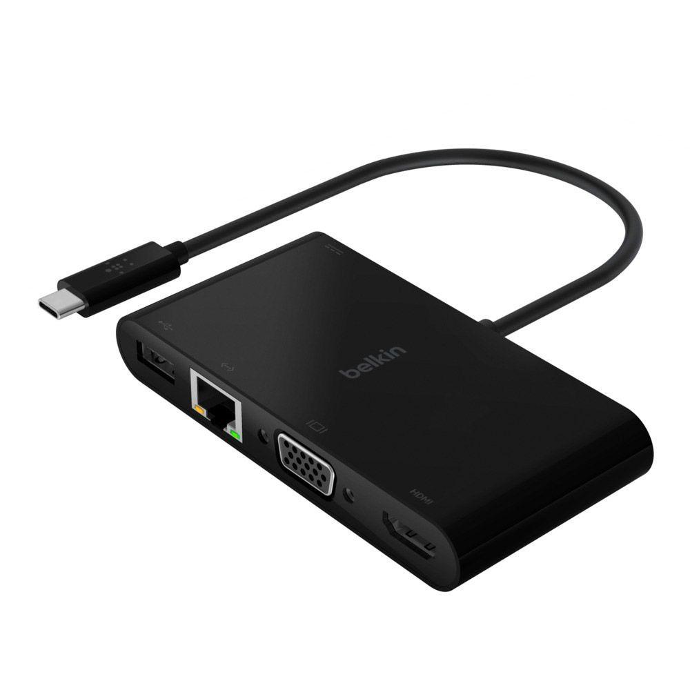 Adaptador Multipuerto USB-C 100W Belkin – Negro-0