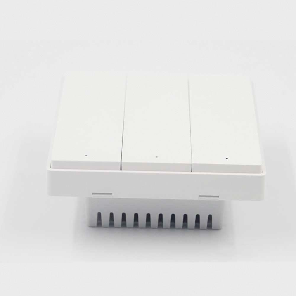 AQARA Interruptor de pared inteligente D1 (sin neutral, triple balancín)-0