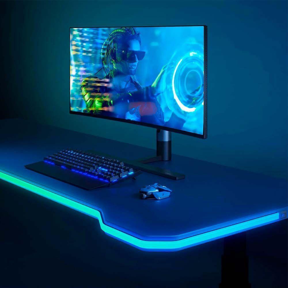 Tira de Neón Gamer RGBIC ajustable para Escritorio-2