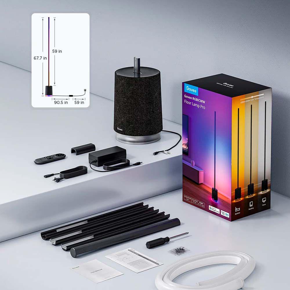 Lámpara de Píe Pro RGBICWW con Parlante-1