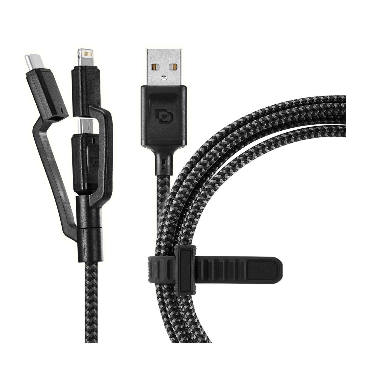 Cable USB Universal 3-en-1 TipoC/ Lightning/ Micro-0
