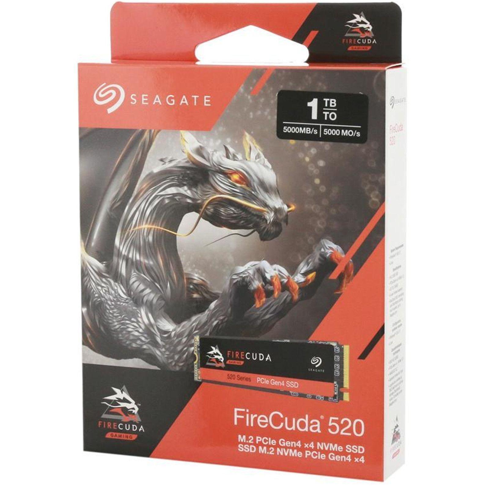 SGT SSD 1TB M.2 2280 FireCuda 520 PCIe Gen4 NVMe 5000/4400-33