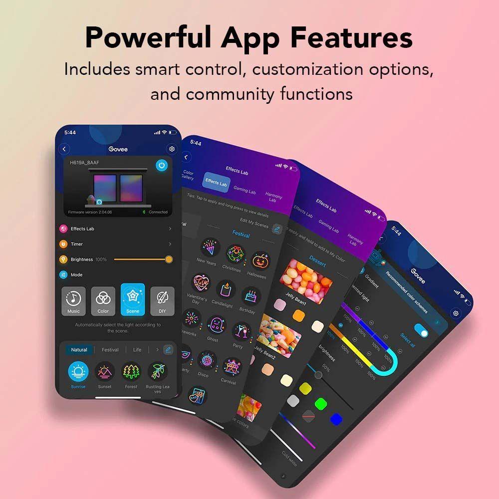 Tira de luces LED RGBIC 10MTS Wifi con Protector-3