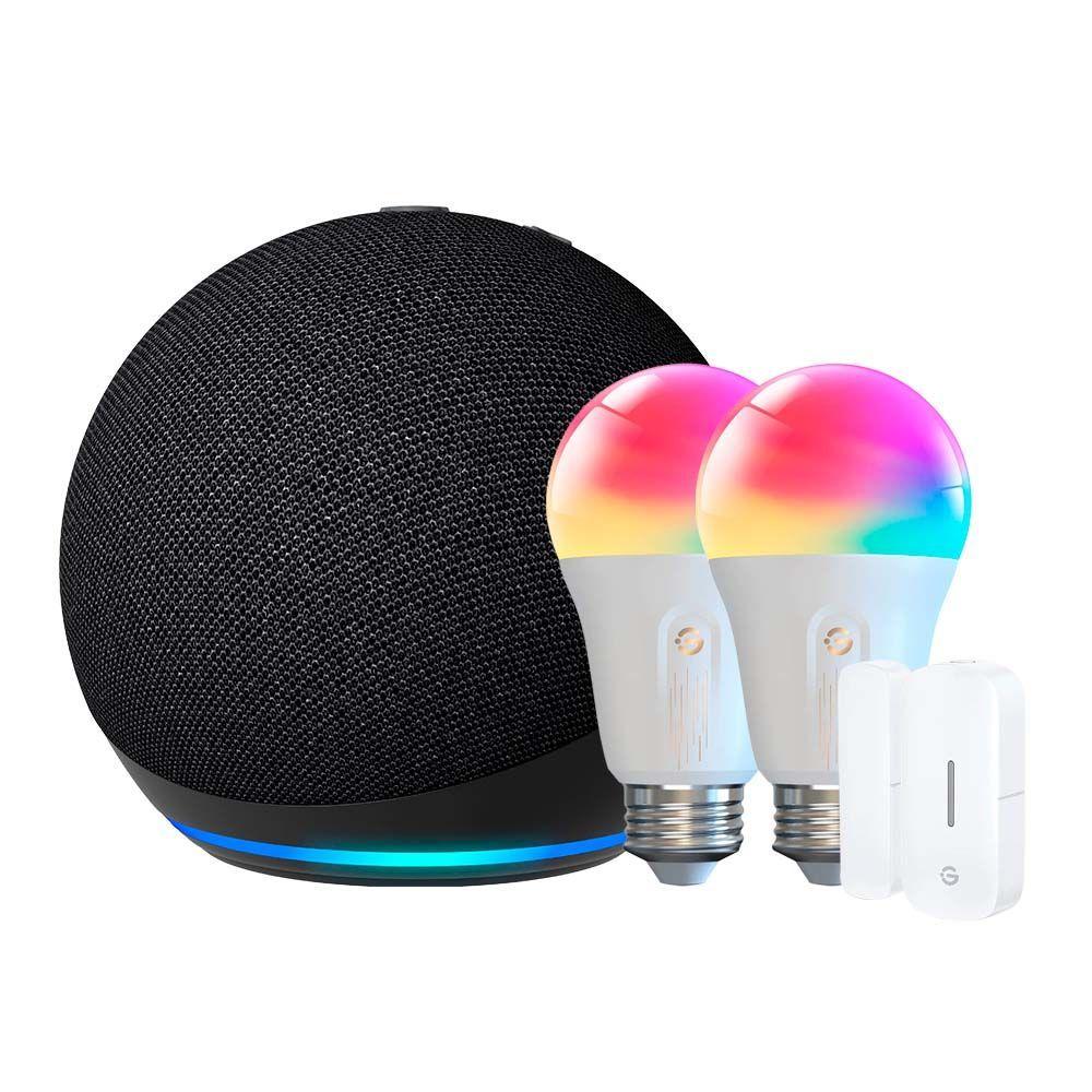Kit Echo Dot 5 + 2x Ampolletas Smart + 1x Sensor Puerta-0