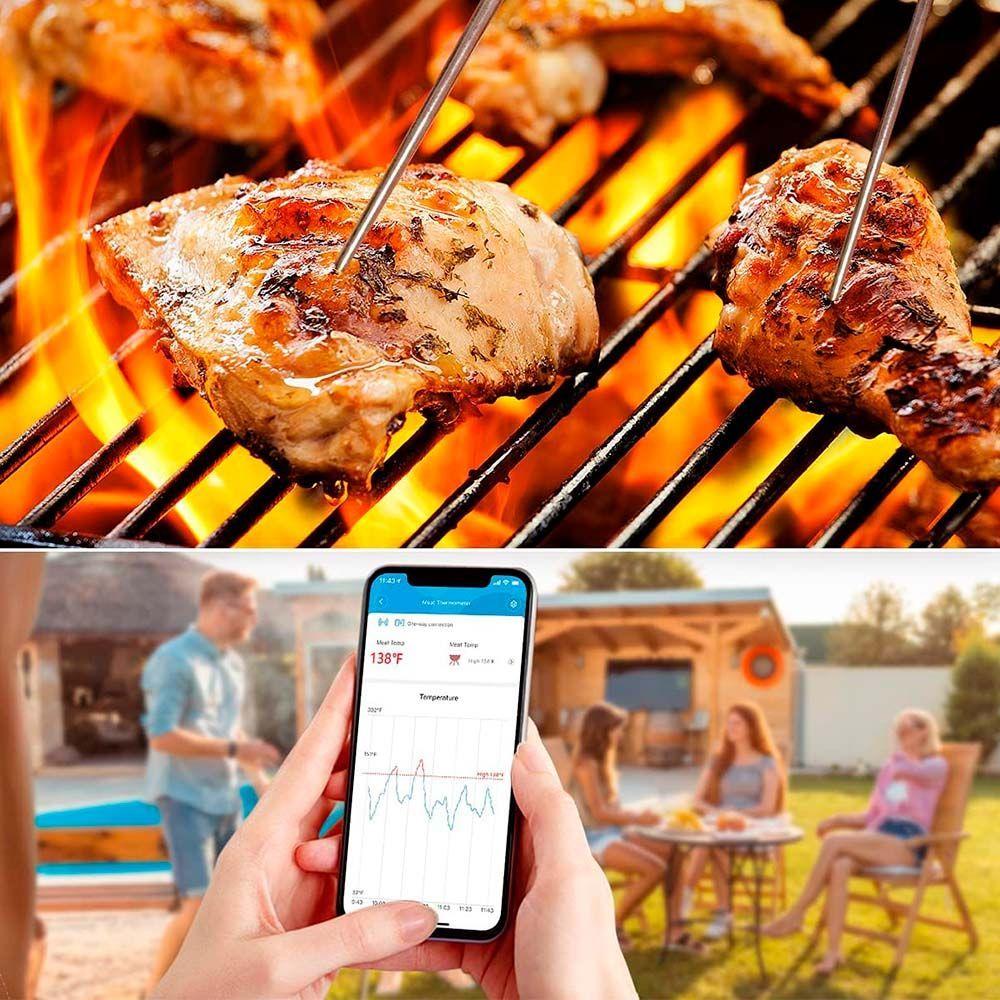 Termómetro de Carne Bluetooth con 2 Sondas-3