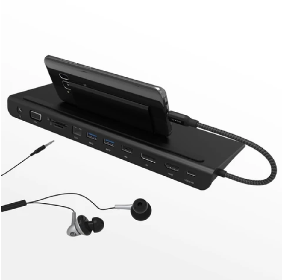 Hub CASA Pro USB-C múltiple con base Adam Elements-4