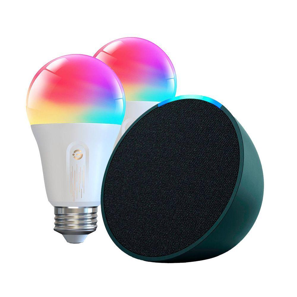 Kit Echo Pop + 2 Ampolletas Smart RGBWW-0