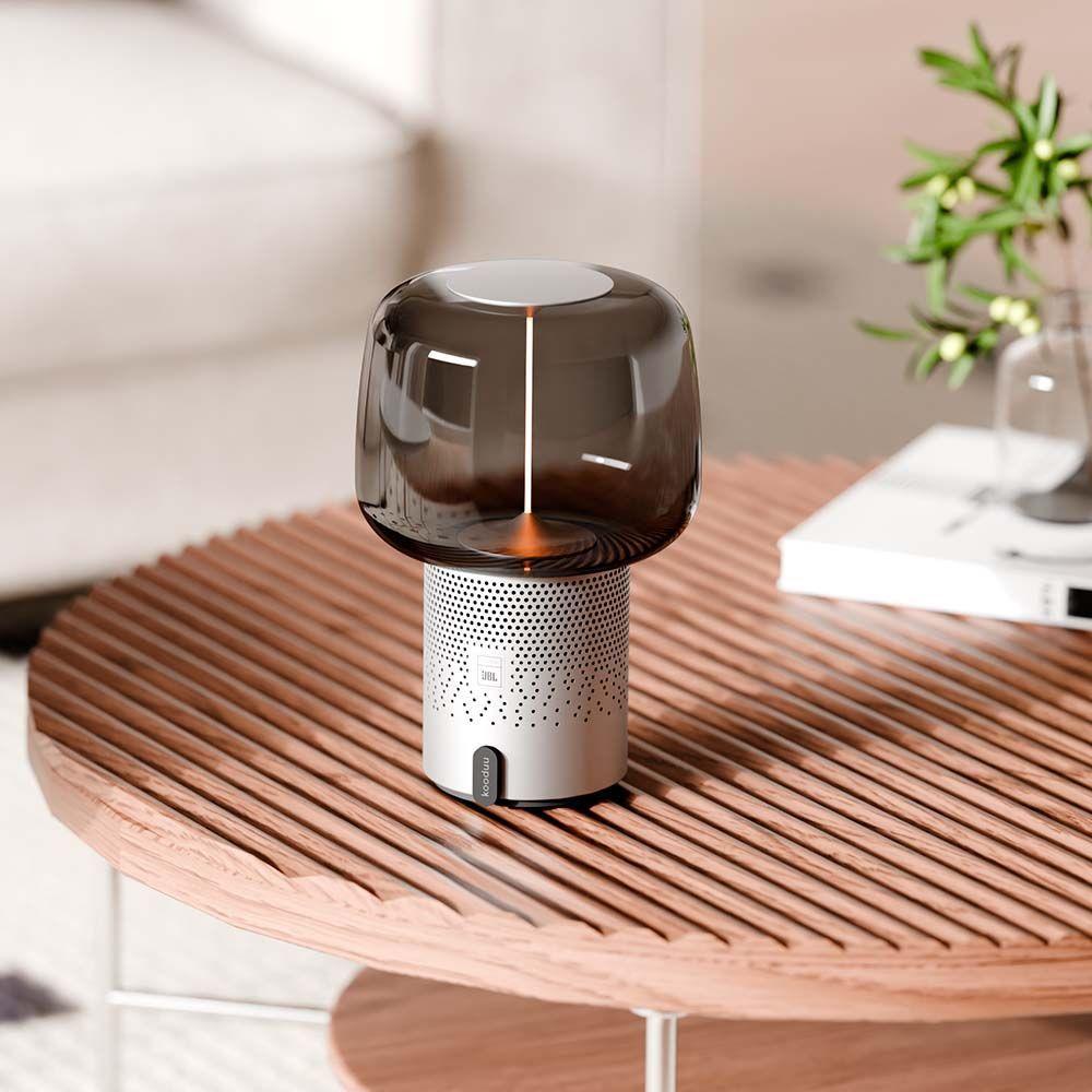 Lámpara Serena Play con Parlante JBL Frosted Silver-3