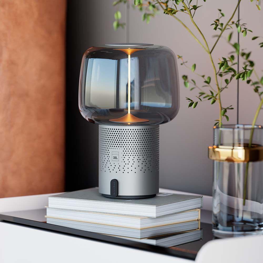 Lámpara Serena Play con Parlante JBL Frosted Silver-4