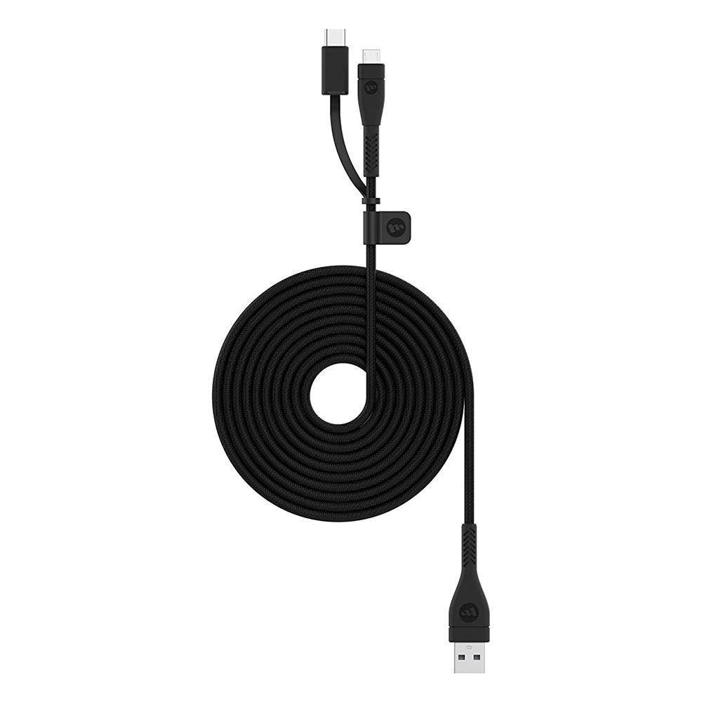 Cable dual USB-C y Micro USB a USB 2 Mt-0
